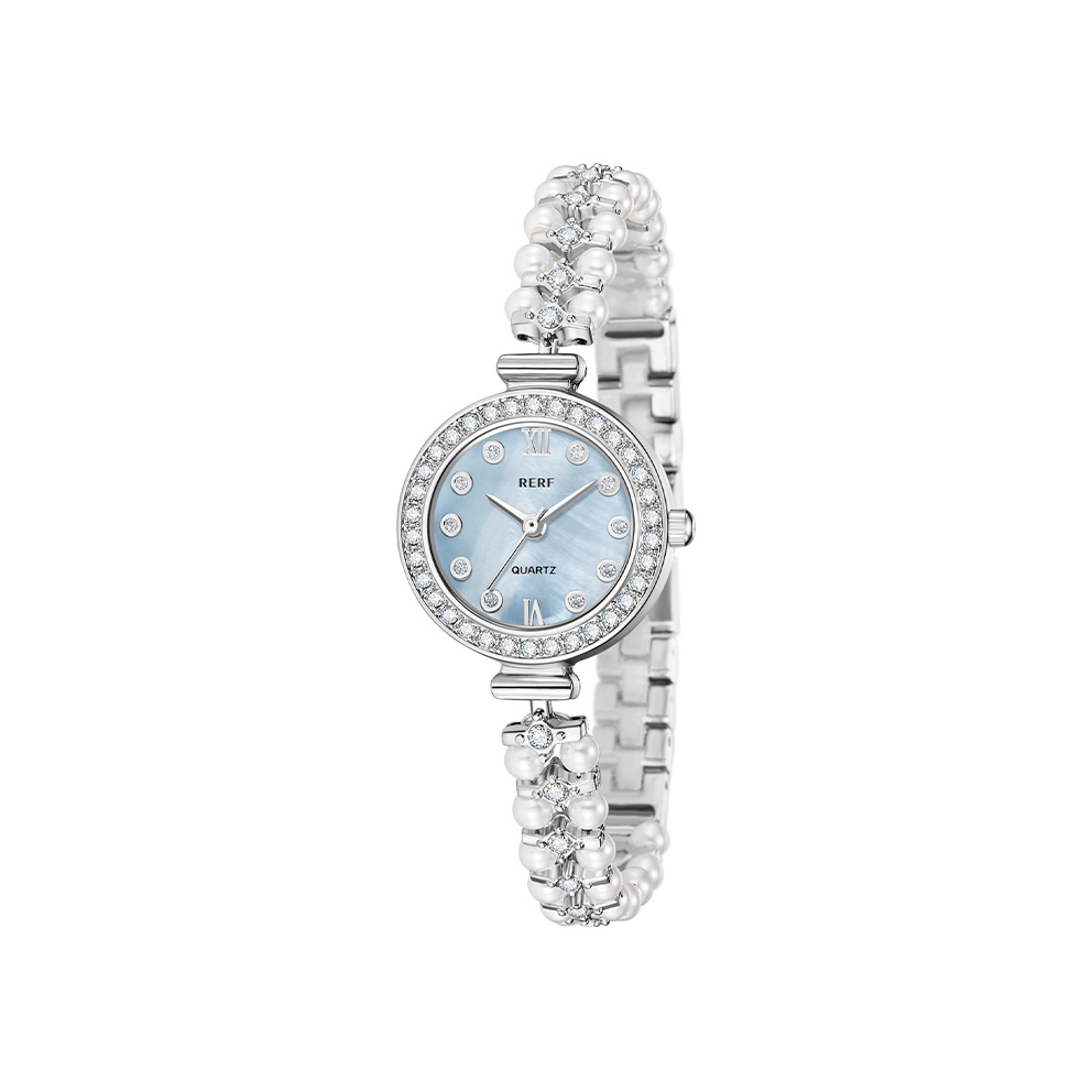 推荐商品：RERF 时来运转美人鱼梦幻珍珠手链时尚轻奢小众满钻高级感石英女士手表
