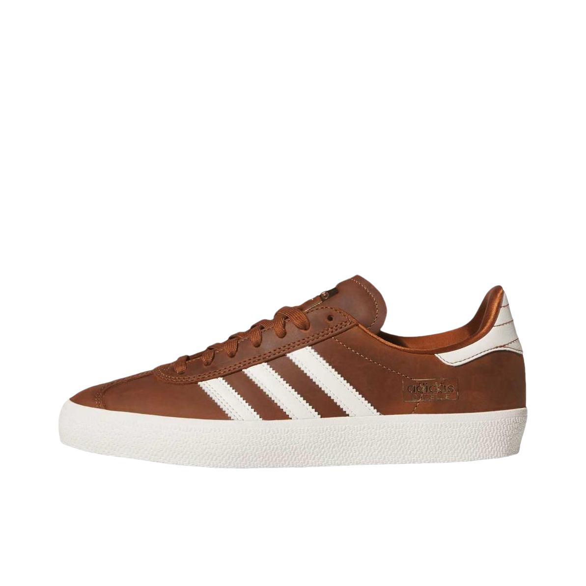 推荐商品：adidas Originals GAZELLE ADV 板鞋 平跟圆头舒适支撑贴合 棕色