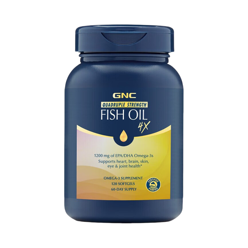 推荐商品：GNC/健安喜 四倍铂金鱼油 瓶装 呵护心脑眼
