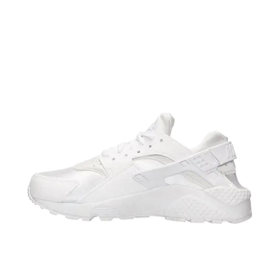 推荐商品：Nike Air Huarache 跑鞋 轻便透气舒适耐磨缓震复古防滑织物合成革运动低帮圆头 女款/纯白色