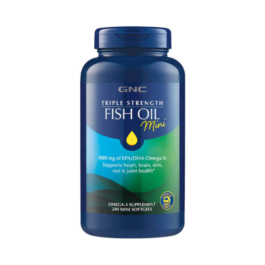 推荐商品：GNC/健安喜 三倍浓缩深海迷你鱼油软胶囊 瓶装 易吞服呵护心脑