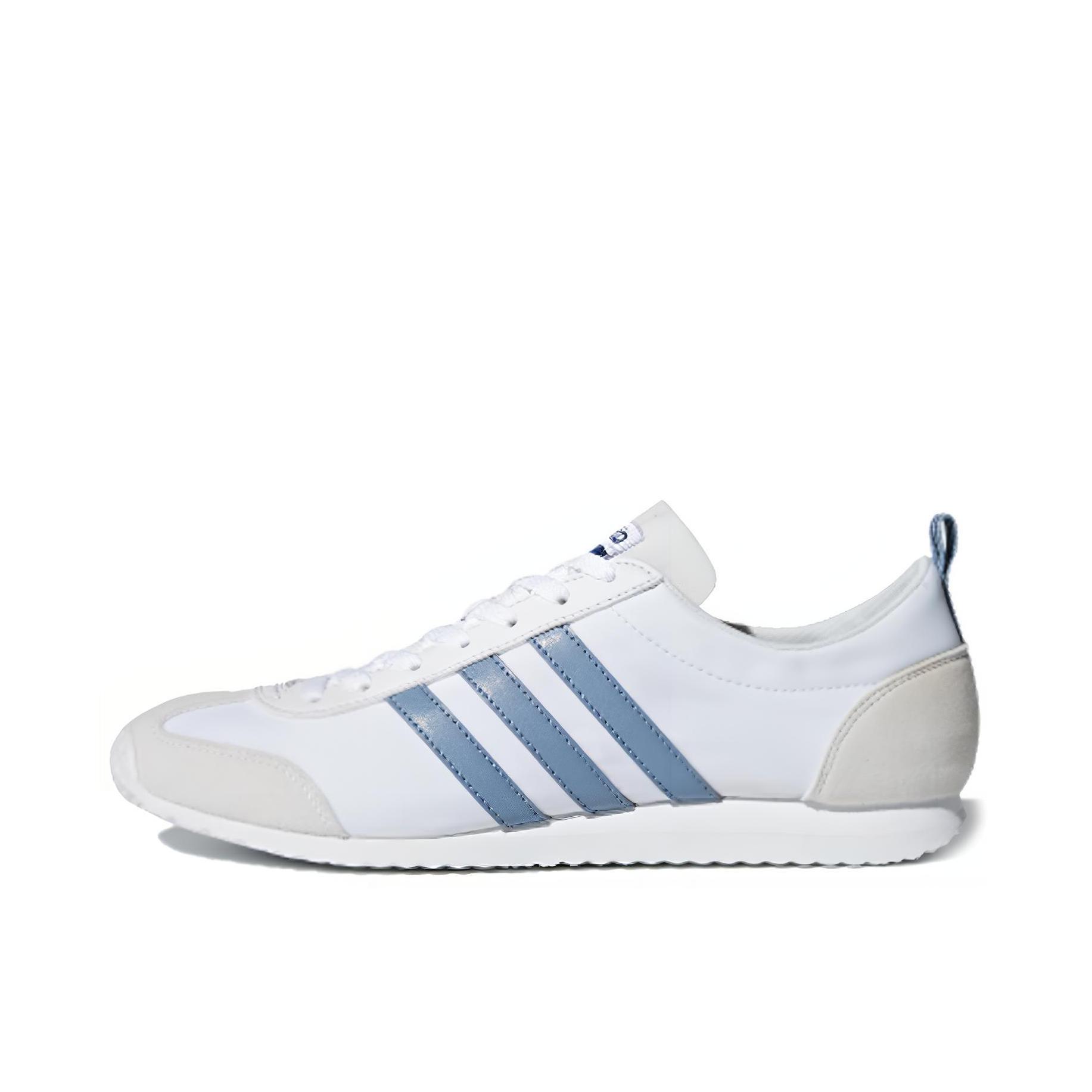 推荐商品：adidas VS JOG 2.0 运动休闲鞋 T头鞋 德训鞋 赛车鞋 薄底防滑耐磨舒适织物时尚百搭复古轻运动 白色/蓝色/灰色