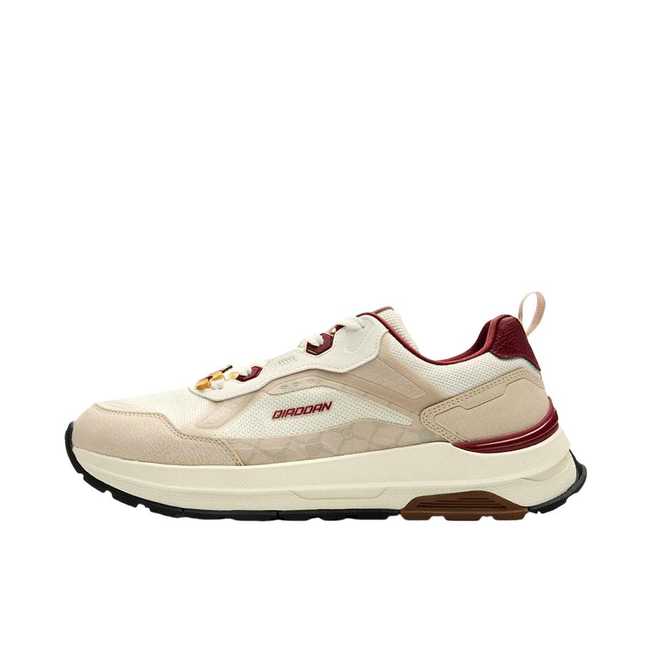 推荐商品：乔丹体育 纵横10.0 运动休闲鞋 舒适减震透气轻便 网面/象牙白/蜜合卡其