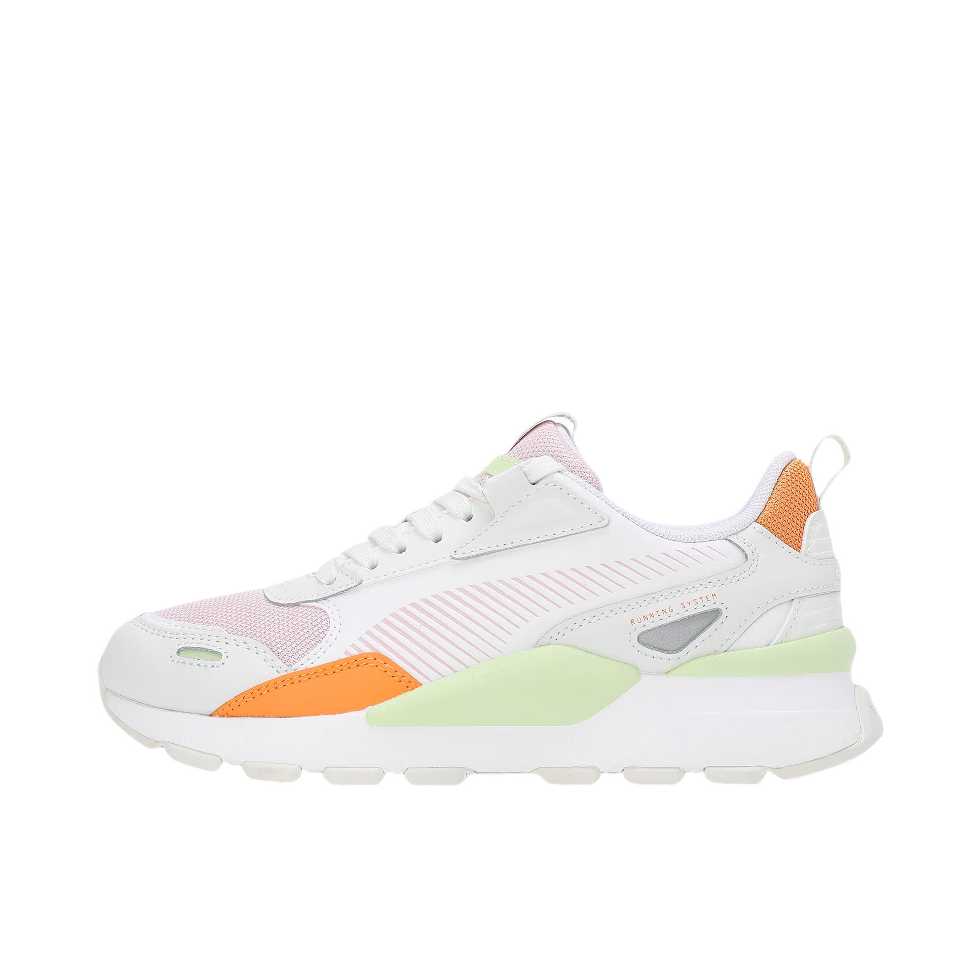 推荐商品：Puma/彪马 RS 3.0 Synth Pop 复古百搭 舒适缓震 防滑耐磨 网面透气 运动休闲鞋 女款/美洲狮白/粉色/暖白色