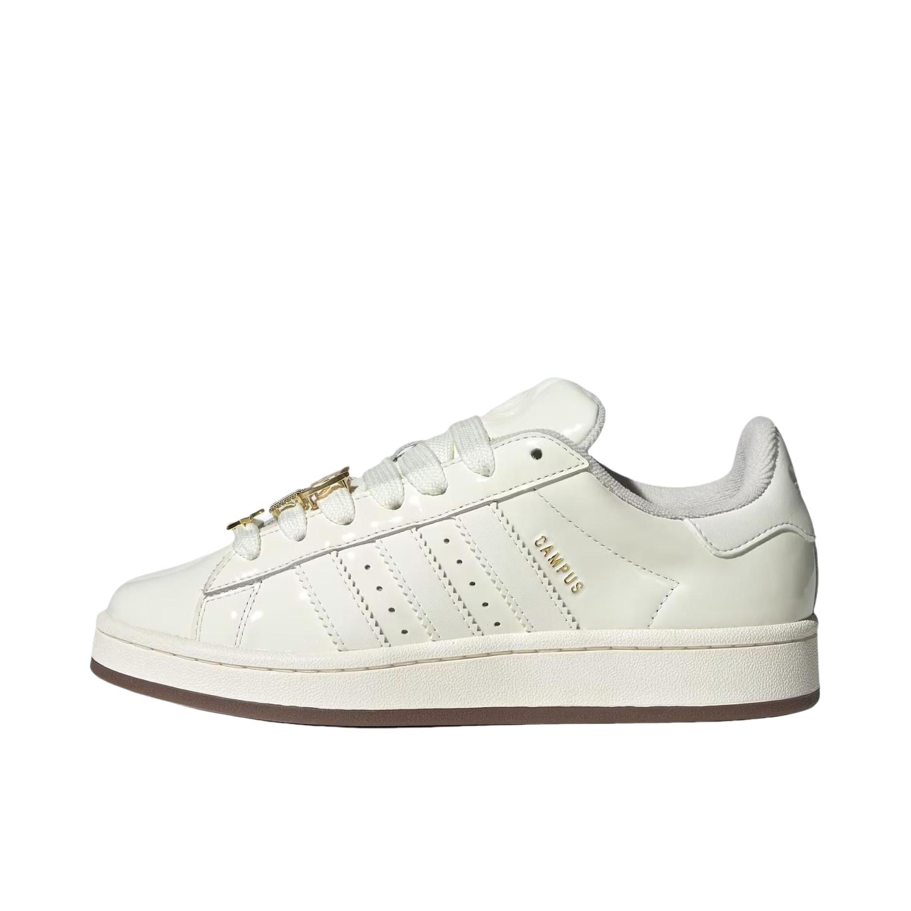 推荐商品：adidas Originals Campus 00s 板鞋 面包鞋 复古缓震透气轻便薄底贴合耐穿圆头包裹性平跟支撑 奶白色