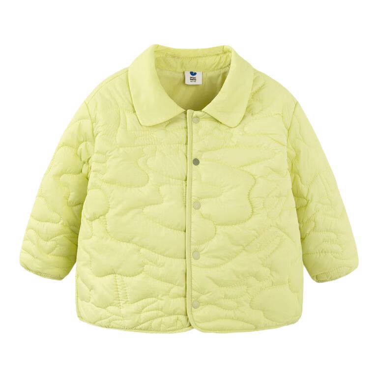 推荐商品：minibala/迷你巴拉巴拉童装 防水柔软纯色保暖长袖棉服 中小童 230424106202 黄绿