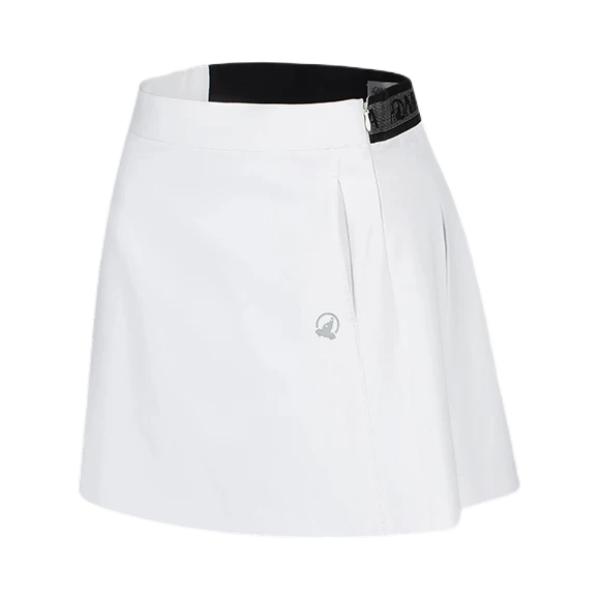 推荐商品：HONMA 防泼水防走光舒适半身短裙 女装 HWLX902B517 亮白