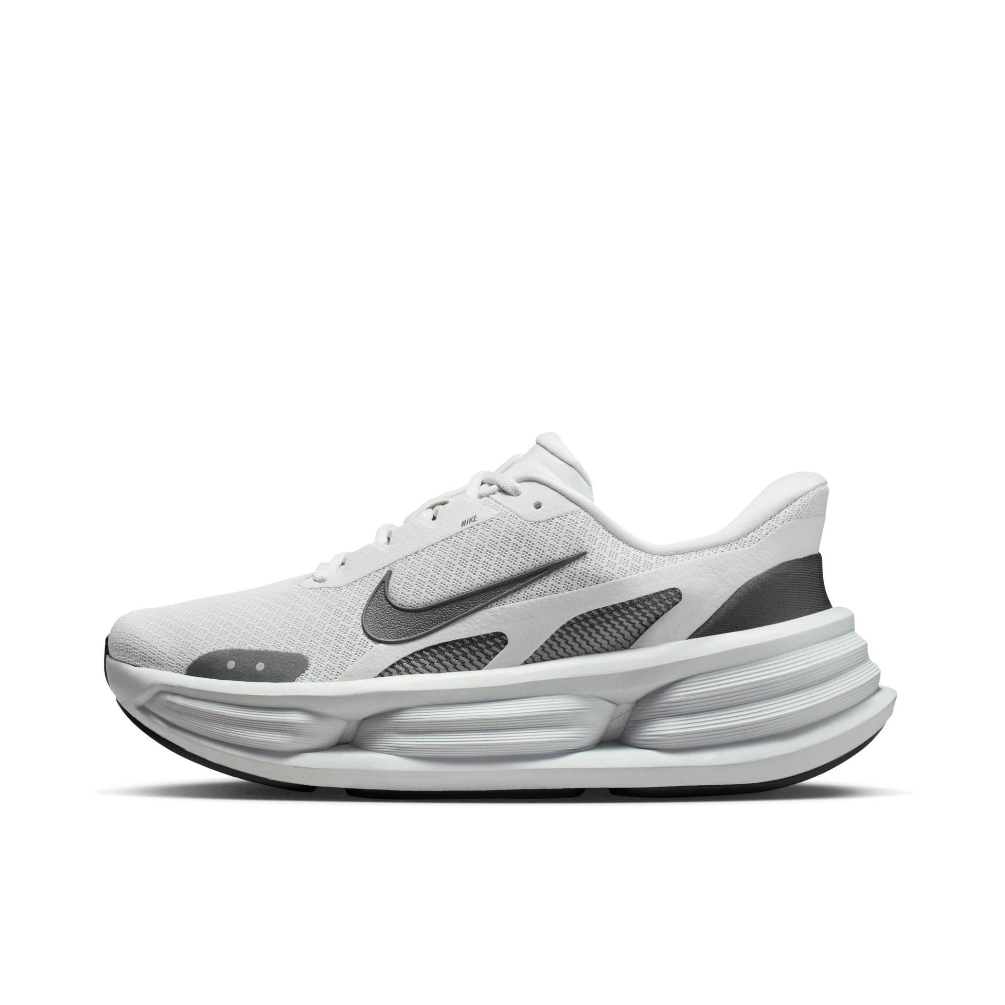 推荐商品：Nike Comfort Ride EasyOn 跑鞋 简约网眼圆头厚底系带支撑 灰色/黑色