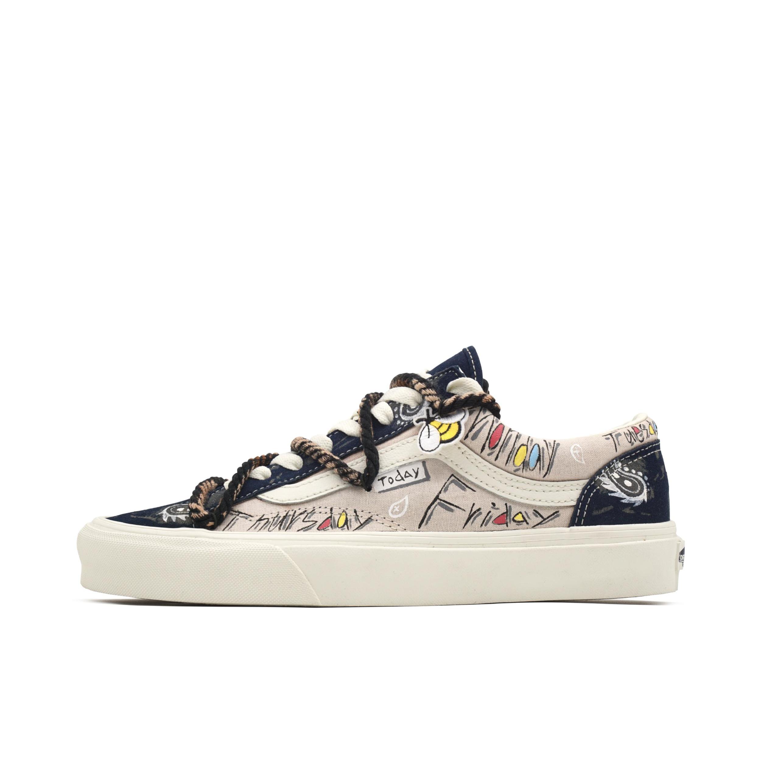 推荐商品：【定制球鞋】 Vans/范斯 Style 36 板鞋 舒适减震轻便耐磨低帮系带平跟 每天每天