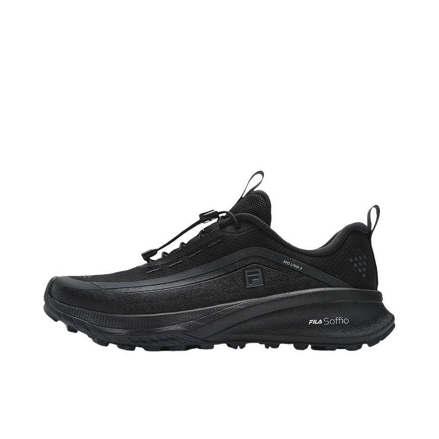 推荐商品：FILA/斐乐 SPD LYNX 3 山猫 越野跑鞋 舒适减震防滑耐磨低帮 骏马黑