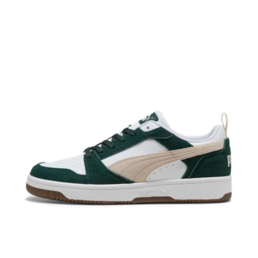 推荐商品：Puma/彪马 Rebound V6 小白鞋 板鞋 防滑耐磨舒适透气轻便复古百搭薄底耐穿篮球风 淡绿色/雪白色