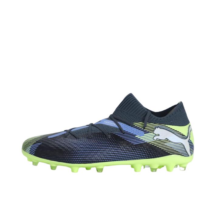 推荐商品：Puma/彪马 Future 7 Pro MG 防滑耐磨 支撑平跟 短钉 人造草坪 胶质 次高端 足球鞋 深空灰/白色/青苹绿