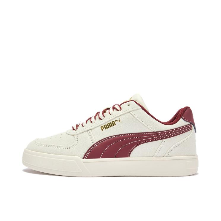 推荐商品：Puma/彪马 Caven Dime 小白鞋 板鞋 缓震回弹防滑耐磨轻便透气舒适百搭复古薄底美式流光风 杏仁糖色/大红色
