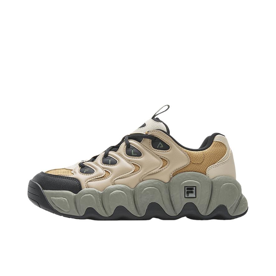 推荐商品：FILA/斐乐 CROISSANT 1S 可颂 IS 老爹鞋 厚底增高休闲系带包裹性轻便复古减震支撑 木犀鸟棕/沙棕色