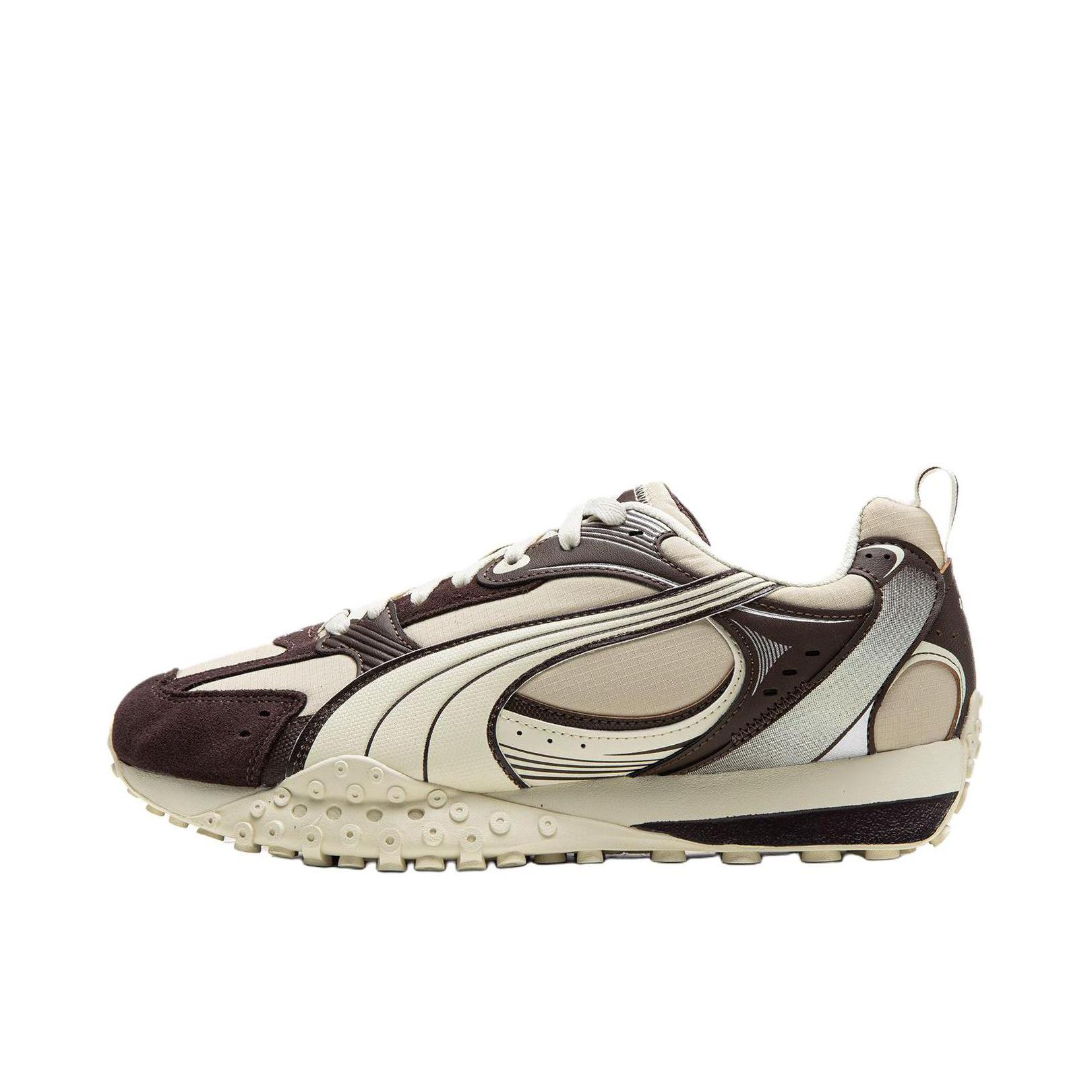推荐商品：Puma/彪马 BLKTOP RIDER V2 CM 运动休闲鞋 复古低帮系带增高支撑 燕麦色/雪白色/巧克力棕
