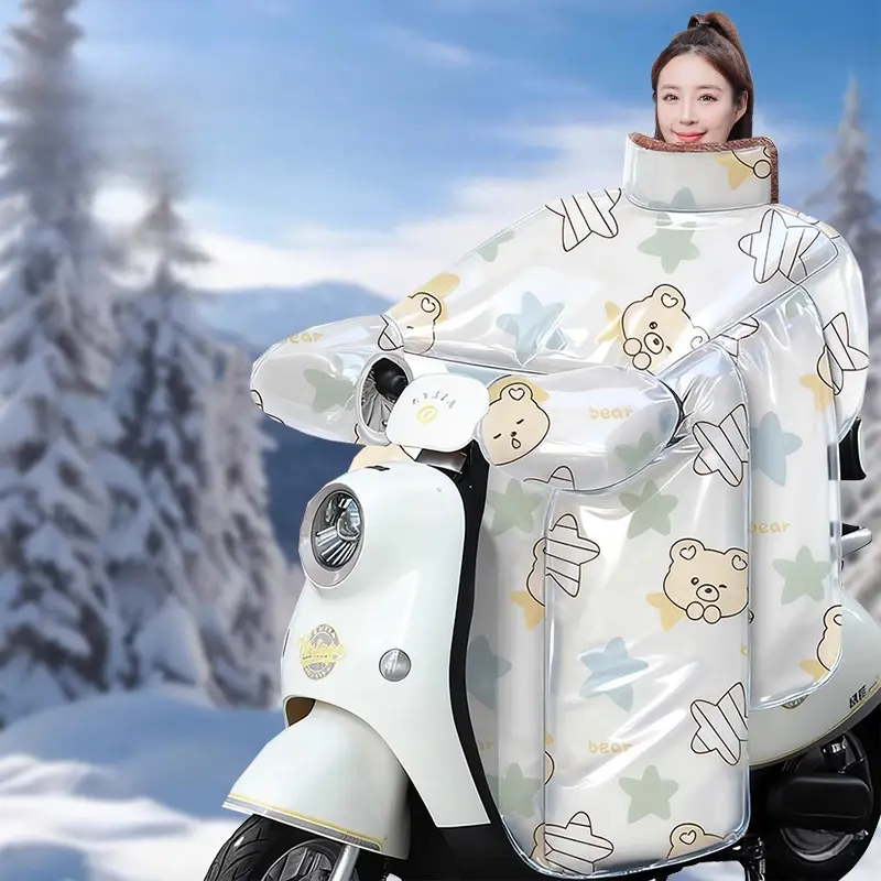 推荐商品：萌彤 MT092808 2025新款 高密锁温 抗污耐脏 电动车挡风被