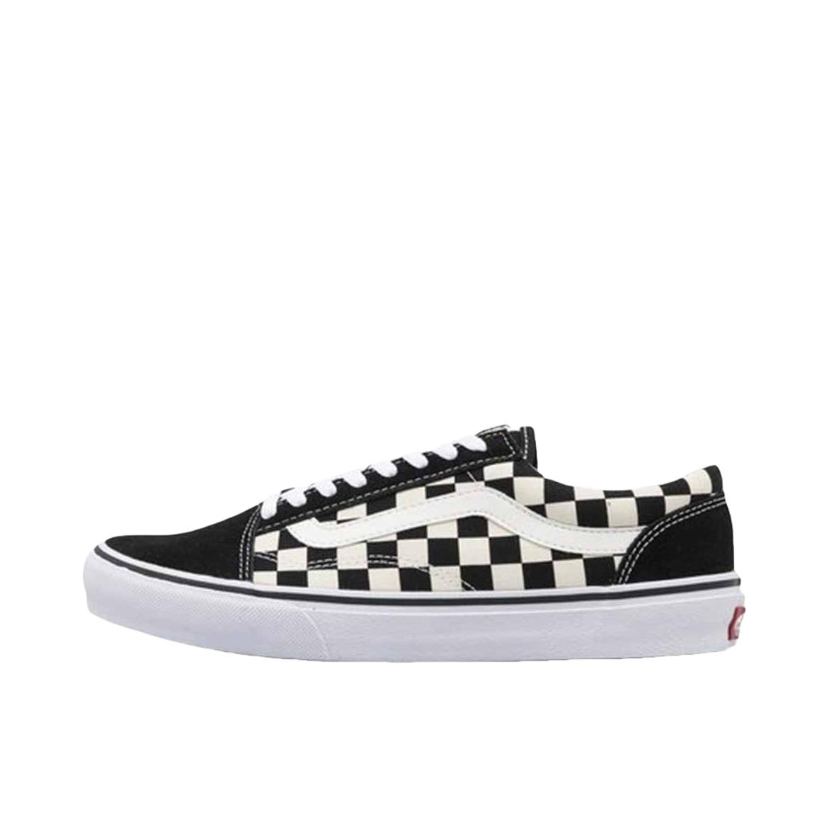 推荐商品：Vans/范斯 Old Skool 滑板鞋 板鞋 轻便防滑复古舒适经典 日版/网格/黑色/白色