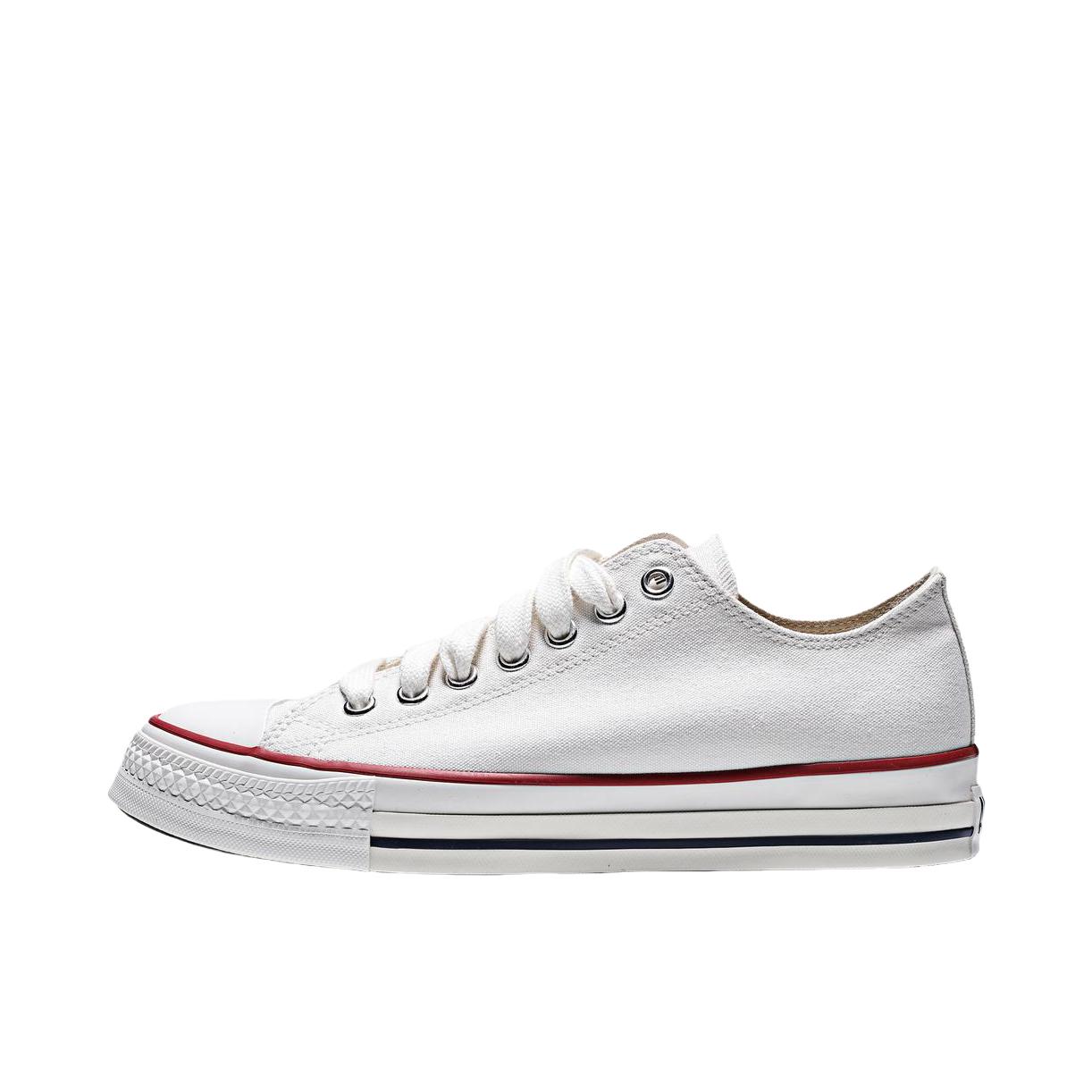推荐商品：Converse/匡威 Chuck Taylor All Star 帆布鞋 常青款轻便防滑耐磨百搭复古圆头减震贴合 白色/正红色