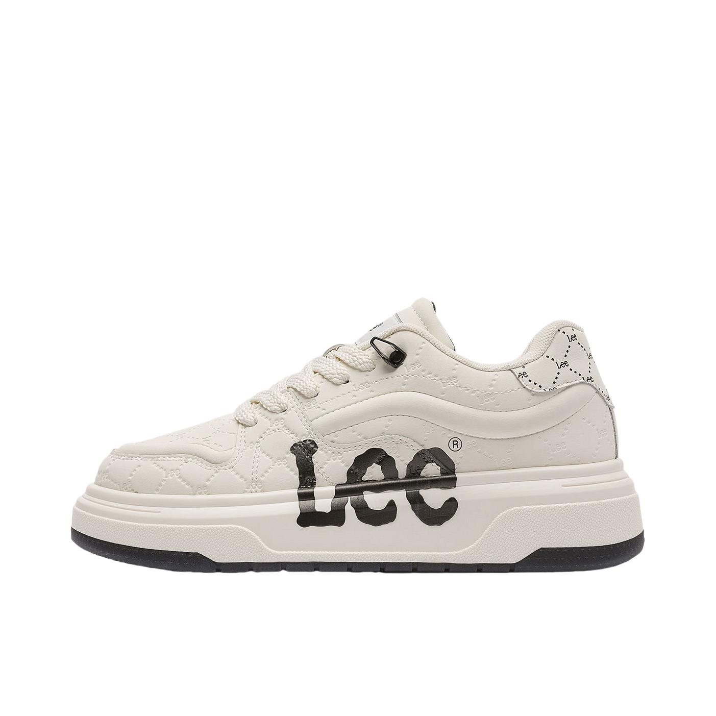 推荐商品：Lee 黑武士 板鞋 时尚百搭休闲厚底 白色