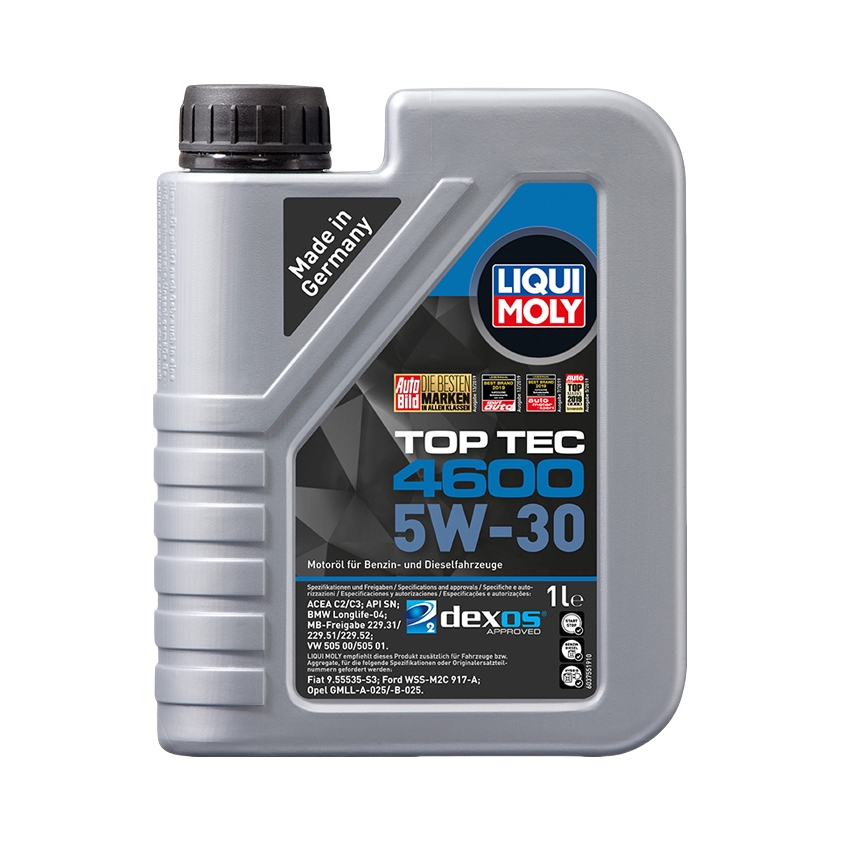 推荐商品：LIQUI MOLY/力魔 2315 顶技4600 5W-30 SN 合成 机油