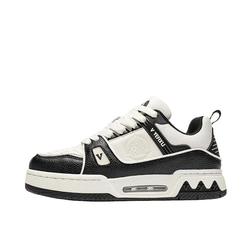 推荐商品：V.YERXU/威亚逊 Air Trainer 运动休闲鞋 低帮橡胶厚底系带 米色/黑色
