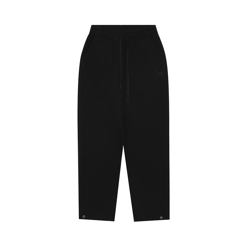 推荐商品：鹿家门  加绒厚款束脚运动长裤 男女同款 LU24C341 黑/常规