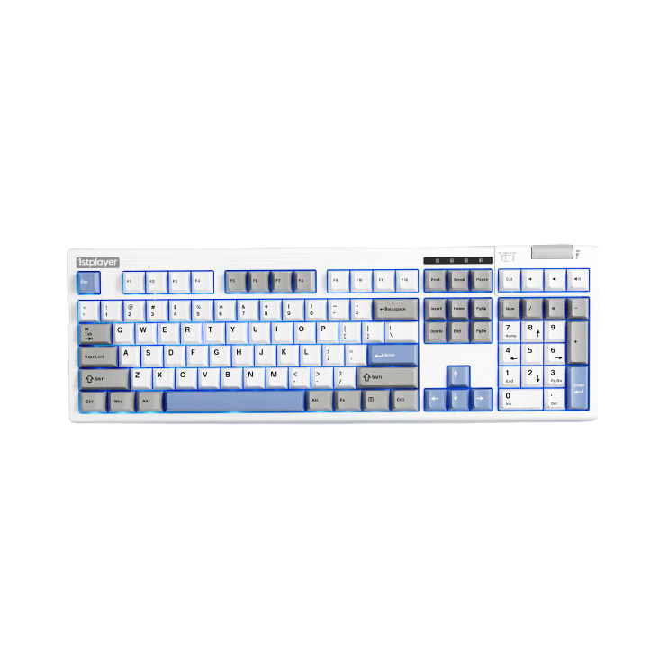 推荐商品：1st player/首席玩家 NEO108 三模机械键盘 108键 游戏电竞 全键热插拔 兼容多系统