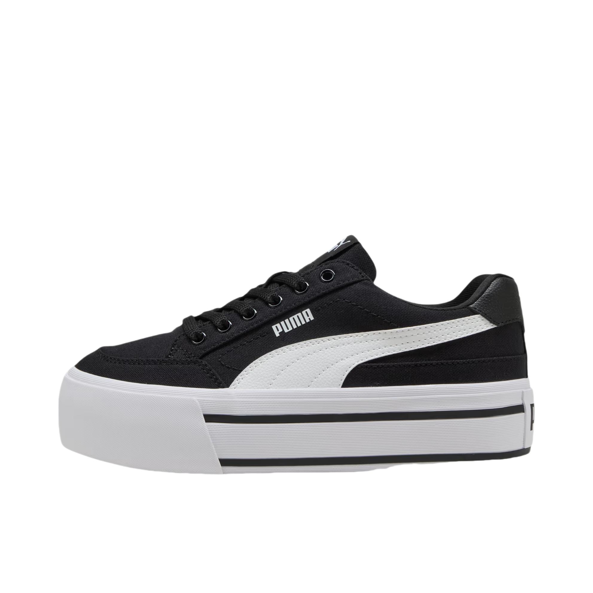 推荐商品：Puma/彪马 Court Classic Vulcs 小白鞋 板鞋 舒适减震防滑耐磨百搭时尚复古防水 女款/黑色