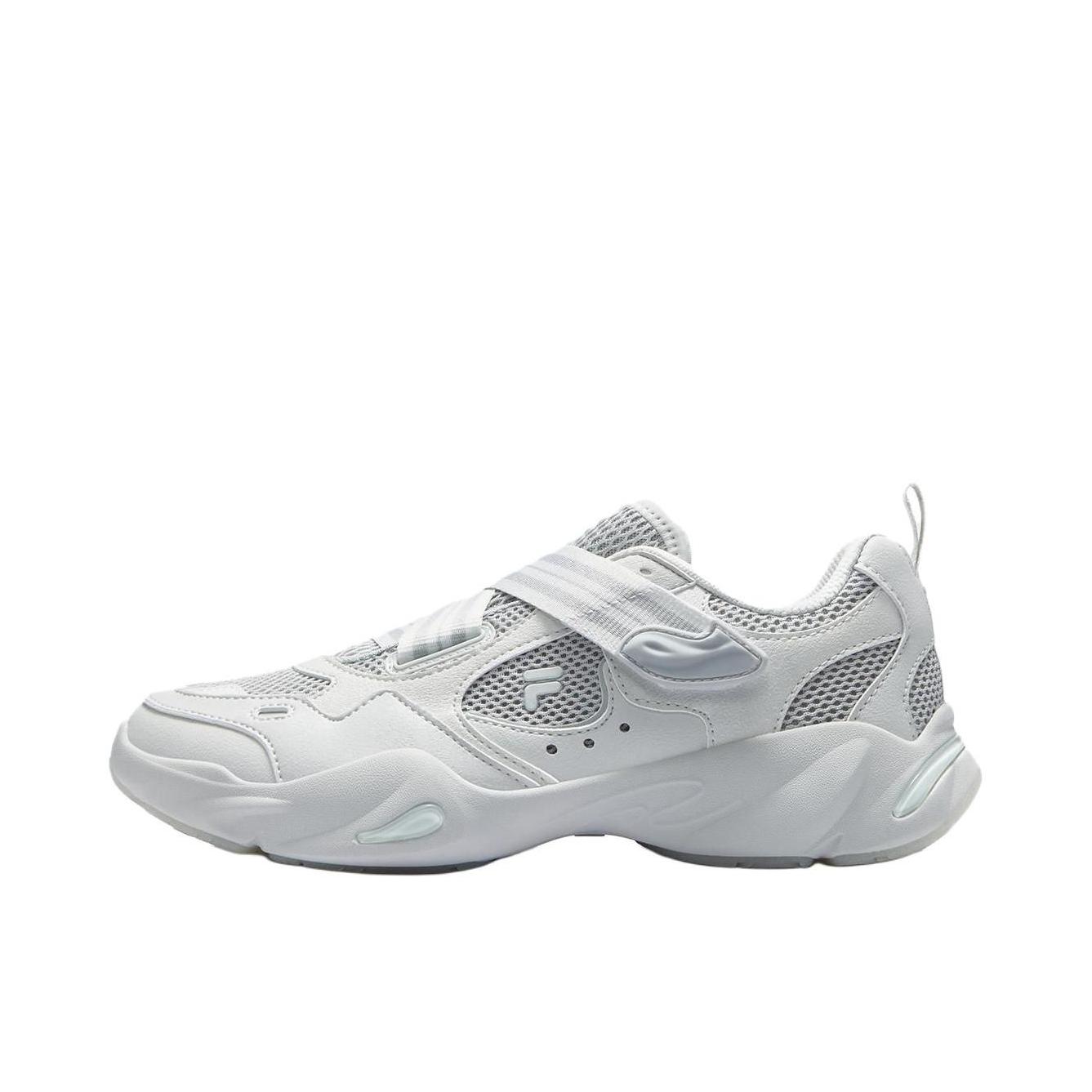 推荐商品：FILA/斐乐 EVA SLIM 水滴鞋 凉鞋 芭蕾风玛丽珍网面透气薄底低帮 女款/黄昏灰/消逝蓝