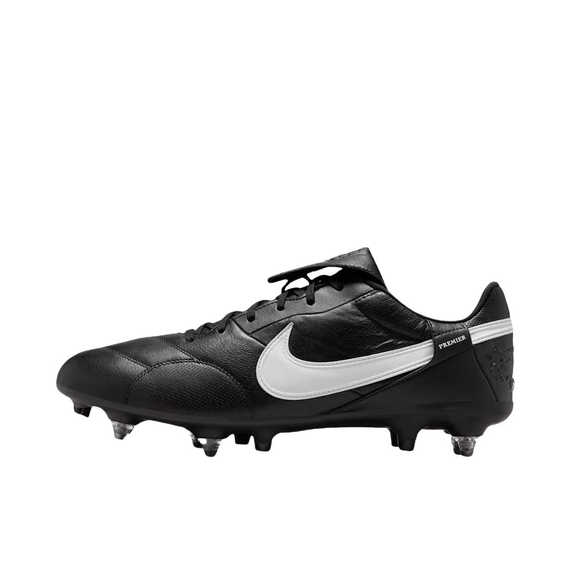 推荐商品：Nike Premier 3 SG 足球鞋 金属长钉运动防滑 黑色