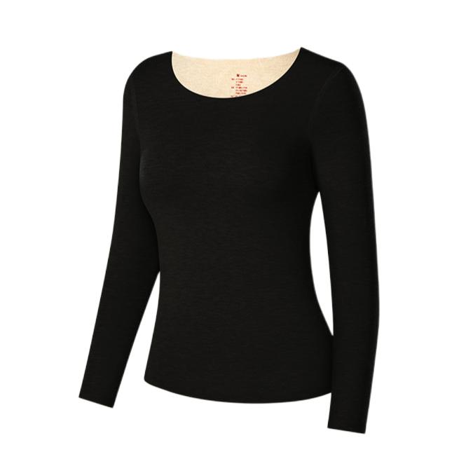 推荐商品：天蚕 羊毛蚕丝德绒无痕保暖内衣 女装 TC-WXYV3 黑