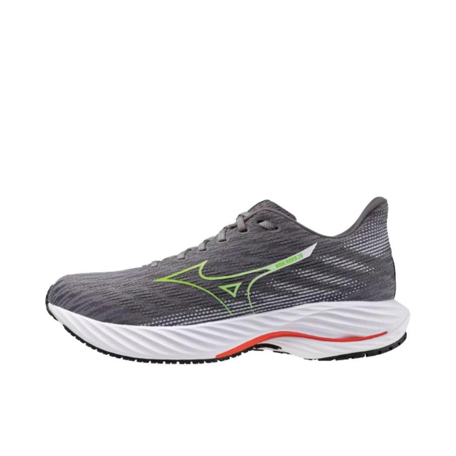 推荐商品：Mizuno/美津浓  Wave Rider  28  防滑 缓震 支撑 回弹  跑鞋 深灰色