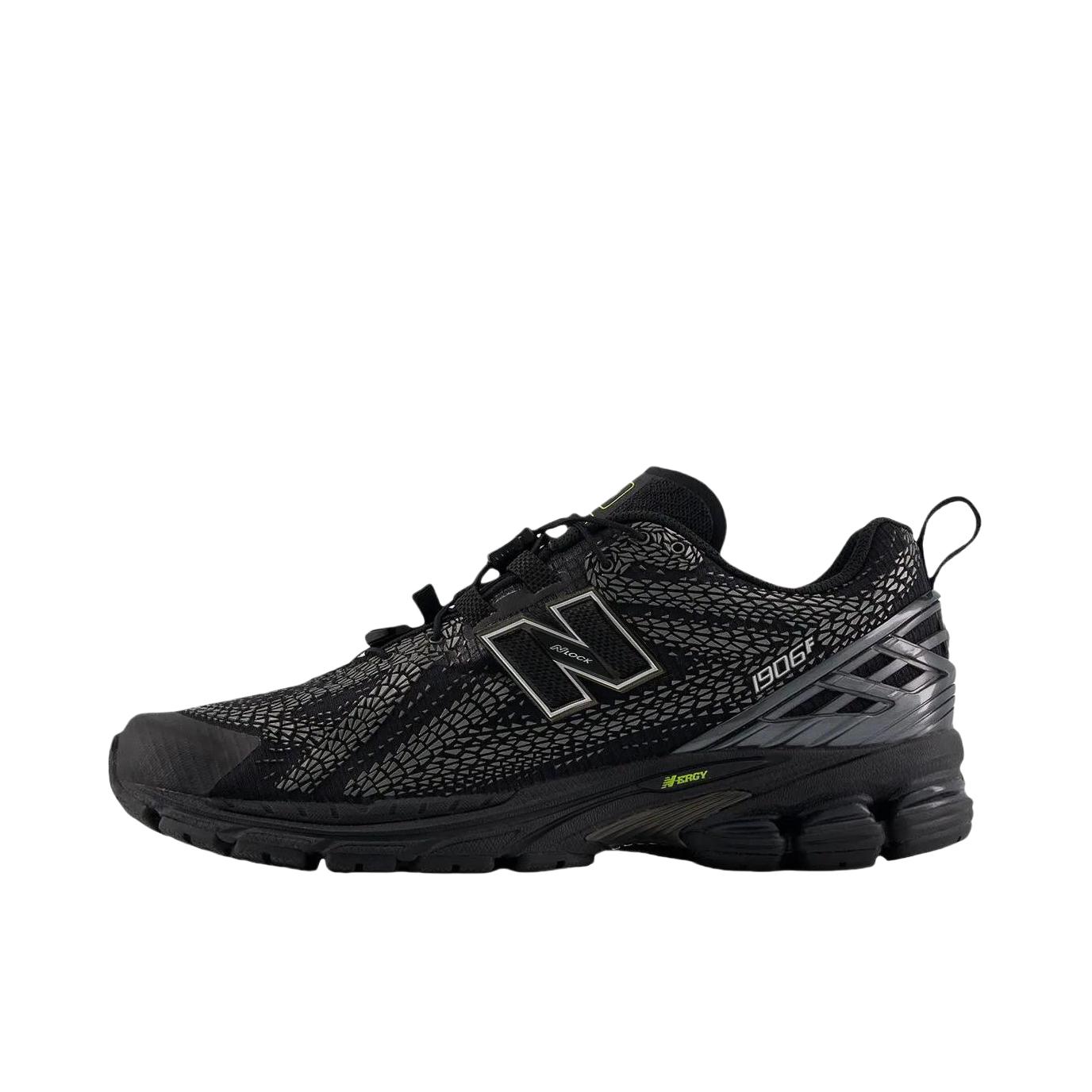 推荐商品：New Balance 1906R 跑鞋 网面透气防滑耐磨轻便复古防水运动贴合 D宽/暗黑色/灰色