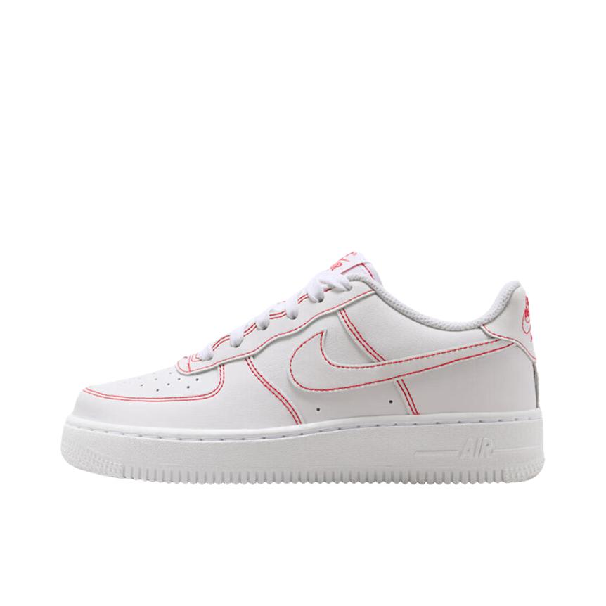 推荐商品：Nike Air Force 1 空军一号 板鞋 轻便舒适百搭耐磨防滑复古 GS/米白色/红色