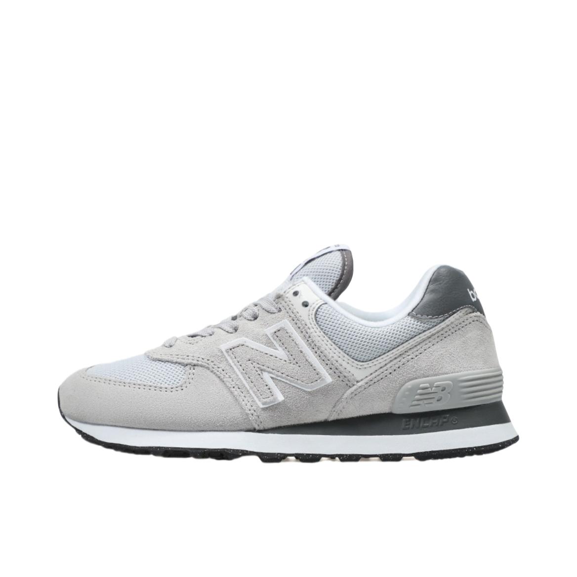 推荐商品：New Balance 574 运动休闲鞋 阿甘鞋 经典复古防滑耐磨缓震舒适透气时尚百搭轻便 白灰色