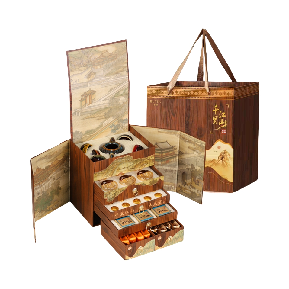 推荐商品：半绿 千里江山祥瑞 六大茗茶 礼盒装