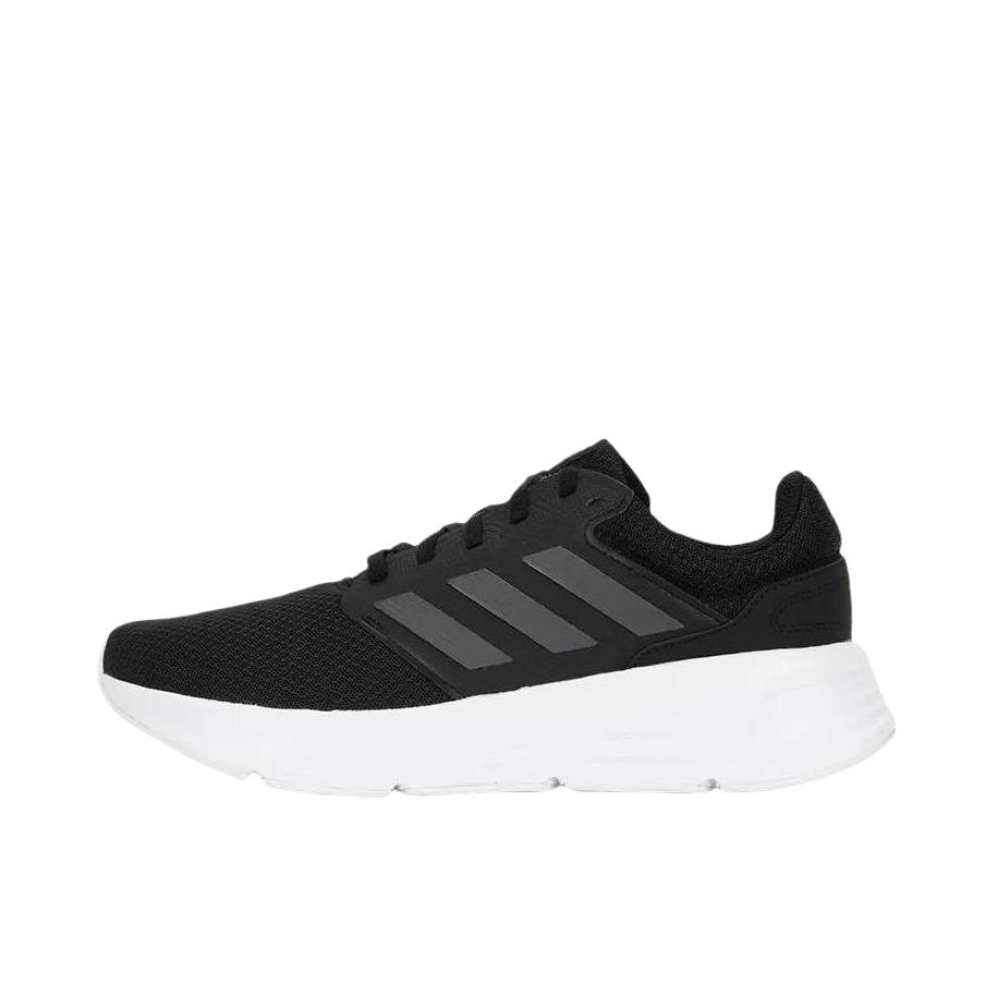 推荐商品：adidas Galaxy 6 跑鞋 缓震回弹防滑耐磨网面透气轻便复古随心畅跑支撑 网面/黑色/白色