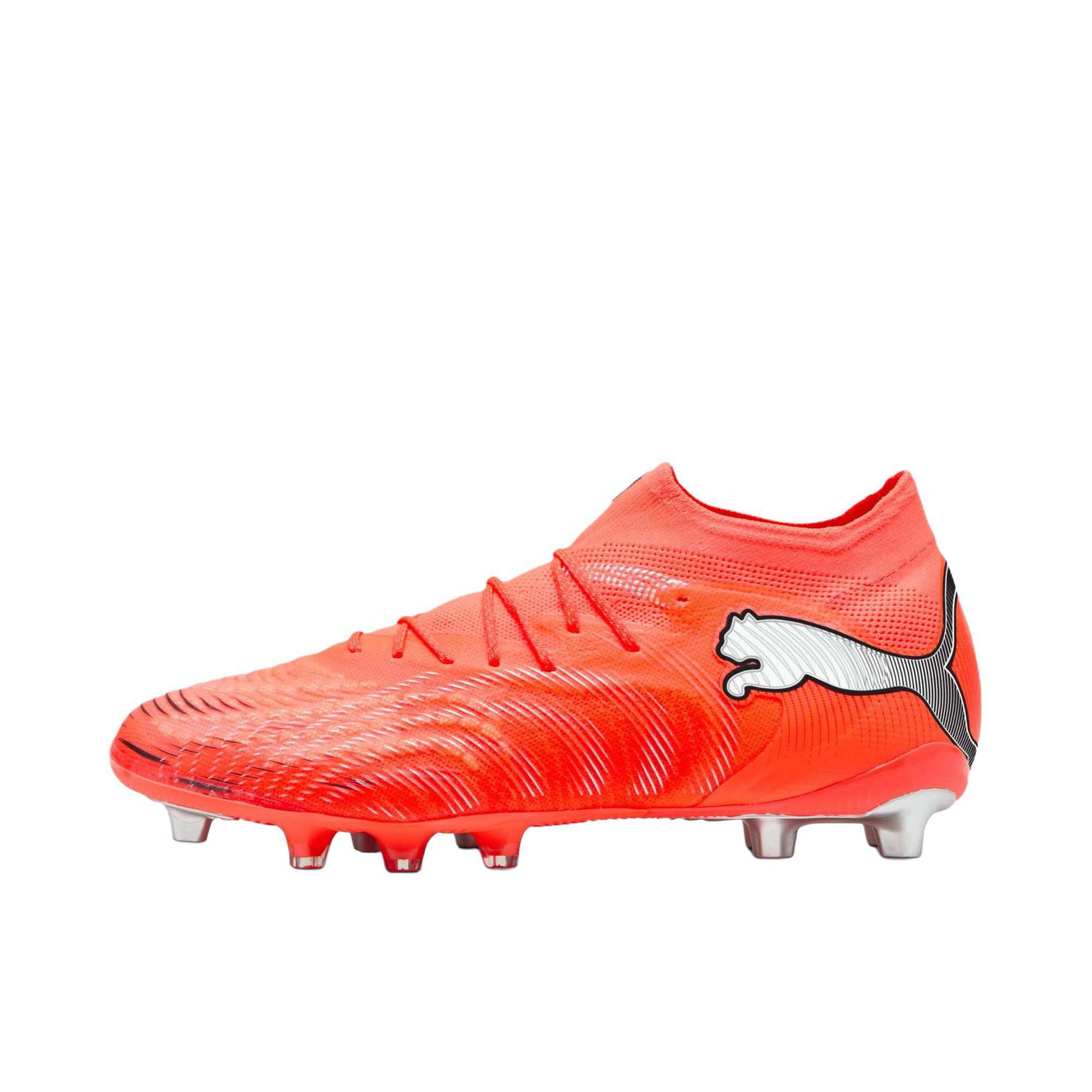 推荐商品：Puma/彪马 FUTURE 9 ULTIMATE AG 足球鞋 钉鞋 胶质短钉人造草坪系带 亮红色/白色/黑色/银色