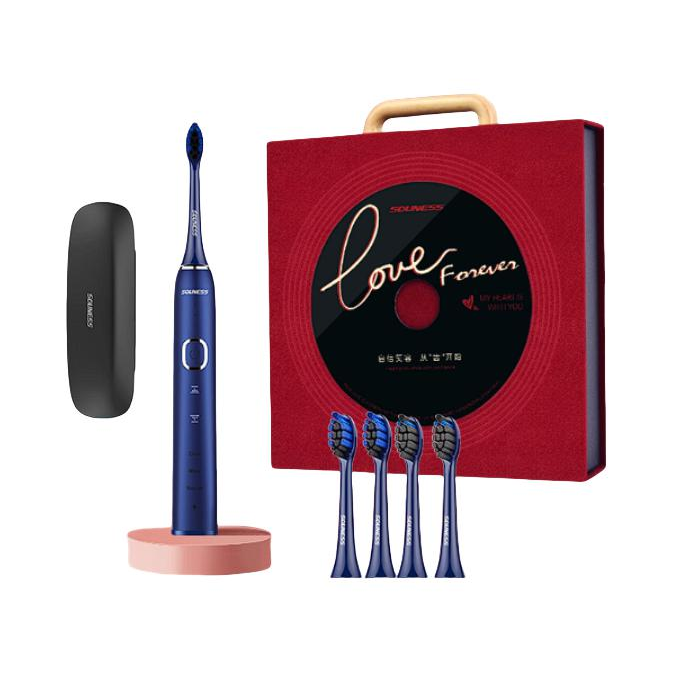 推荐商品：【礼盒装】souness/索纳斯 琥珀深海系列 SNK01 成人款 电动牙刷 智能声波 感应触控