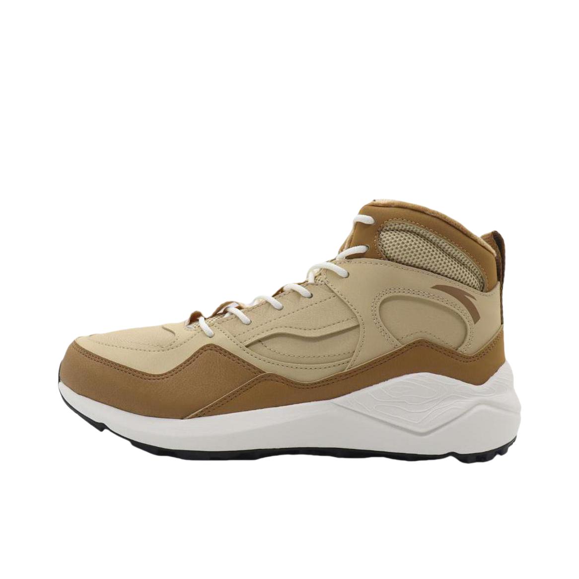 推荐商品：安踏 经典 防滑耐磨 减震轻便 运动休闲鞋 112048986 加绒/麦芽浅棕/格子棕