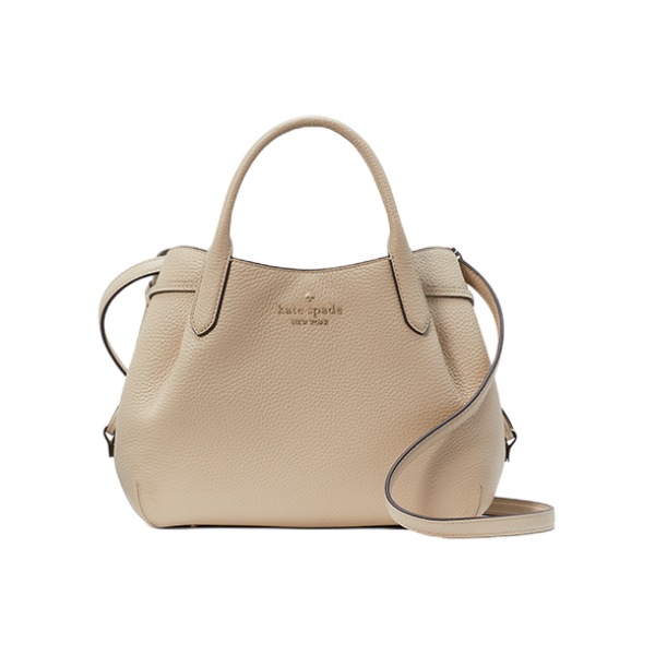 推荐商品：Kate Spade/凯特丝蓓 Dumpling 小号 金属徽标可调节肩带磁扣开合牛皮单肩手提包