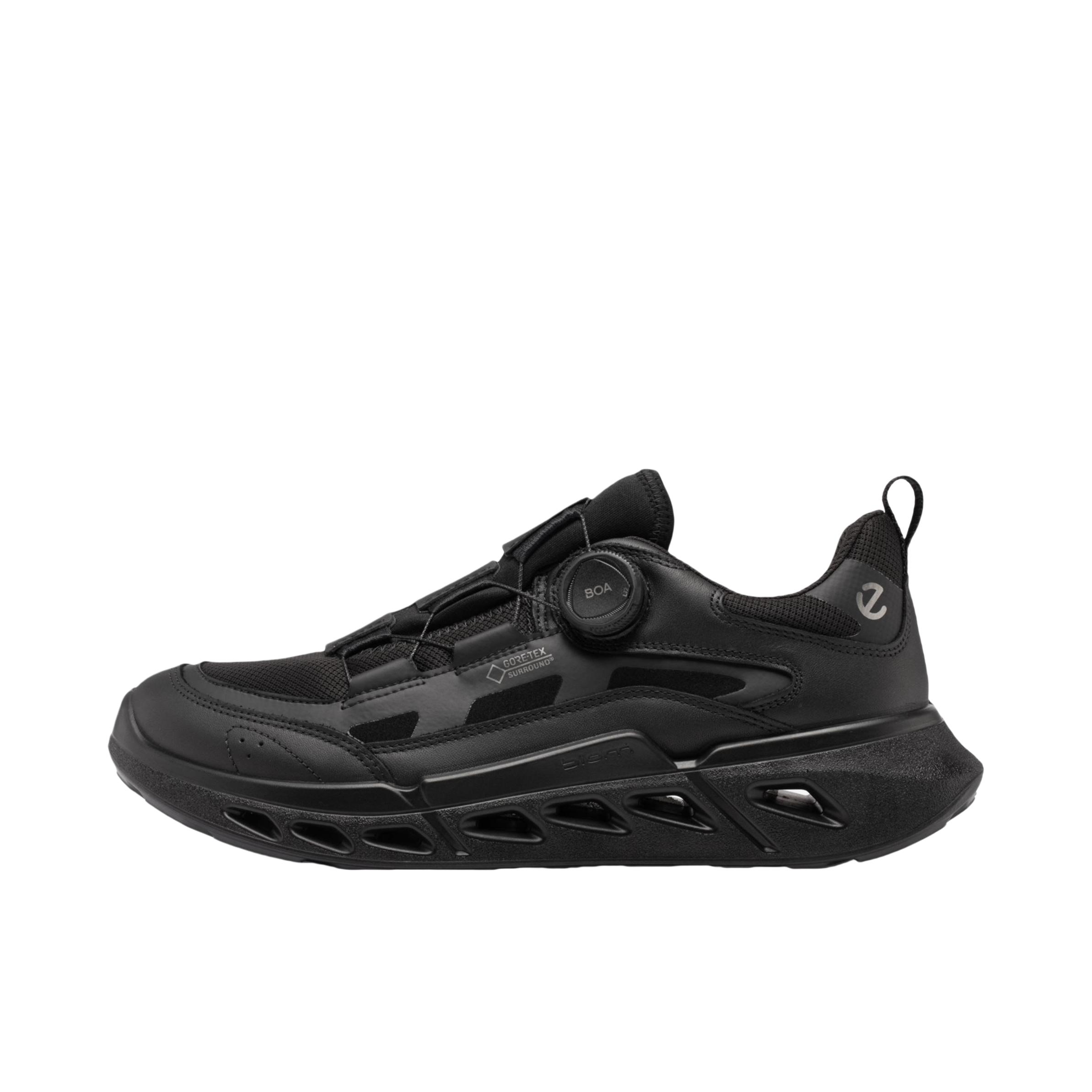 推荐商品：ECCO/爱步 BIOM 720系列 运动休闲鞋 百搭舒适潮流防水牛皮革缓震 黑色