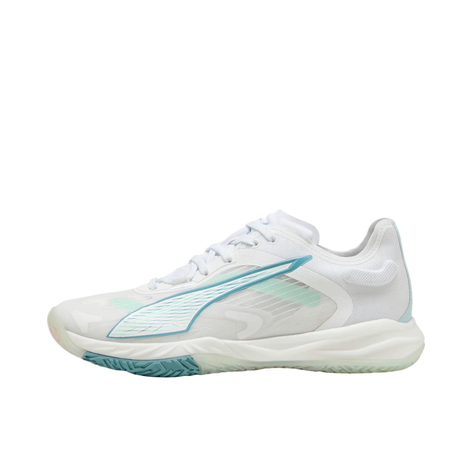 推荐商品：Puma/彪马 Accelerate SQD 4 训练鞋 百搭耐磨低帮厚底 女款/PUMA白/波罗的海蓝/淡水