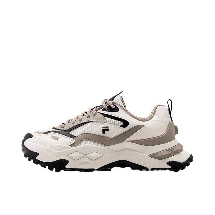 推荐商品：FILA/斐乐 BIANCO DX SO 运动休闲鞋 硬糖厚底增高低帮 豆腐白/黑色