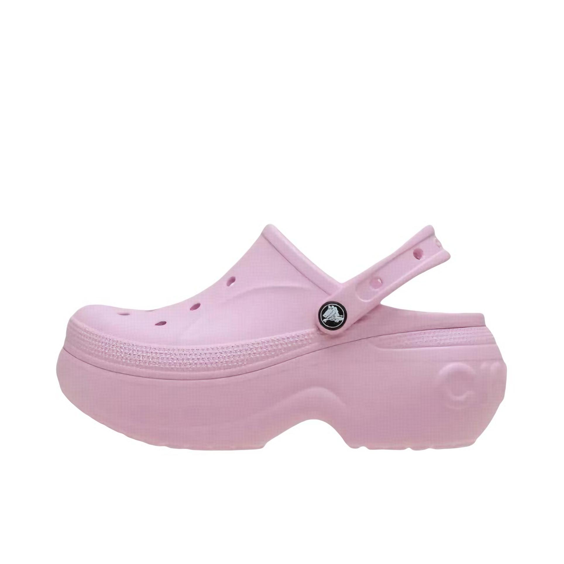 推荐商品：Crocs/卡骆驰 Bella Clog 贝拉 防滑耐磨 舒适透气 百搭简约 一脚蹬 包头 户外 增高 圆头 防磨 沙滩 拖鞋 洞洞鞋 凉鞋 女款/芭蕾粉