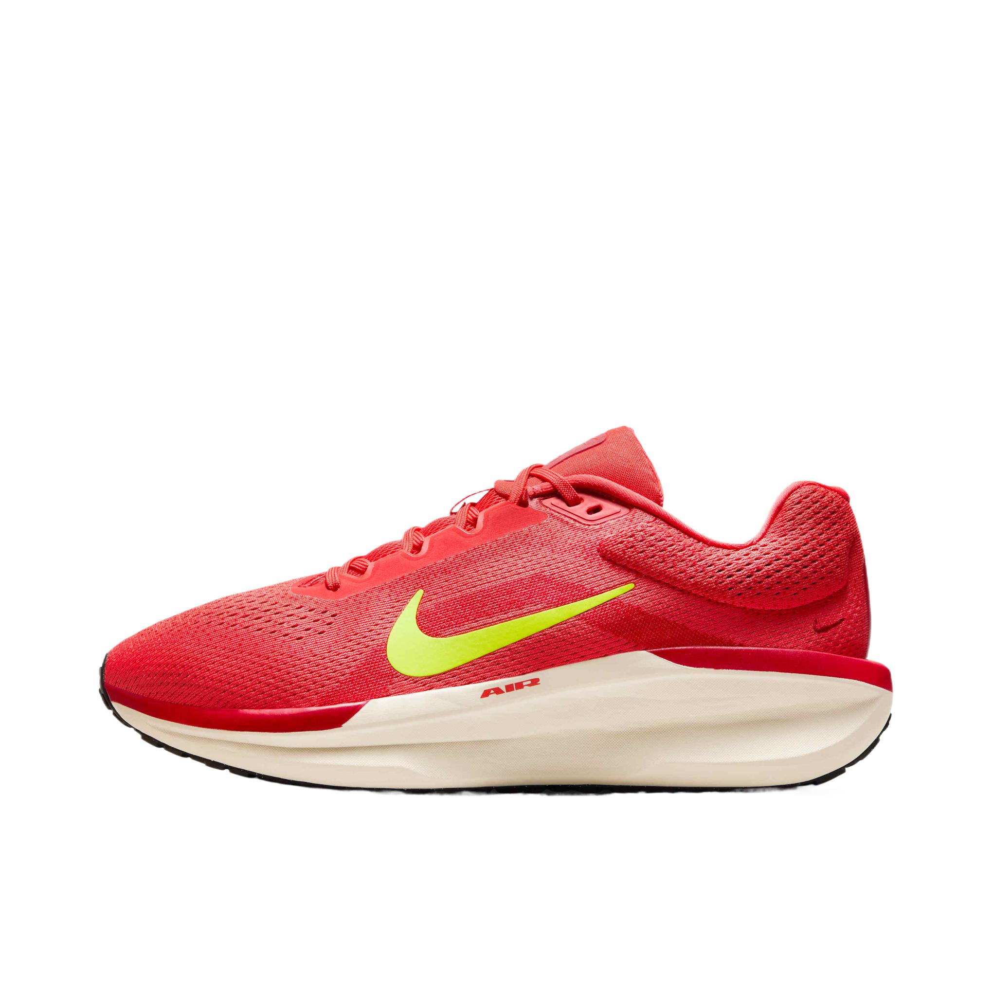 推荐商品：Nike Winflo 11 跑鞋 网面轻便减震简约休闲长跑短跑训练防水圆头贴合支撑 浅深红色/健身红/淡象牙白/伏特