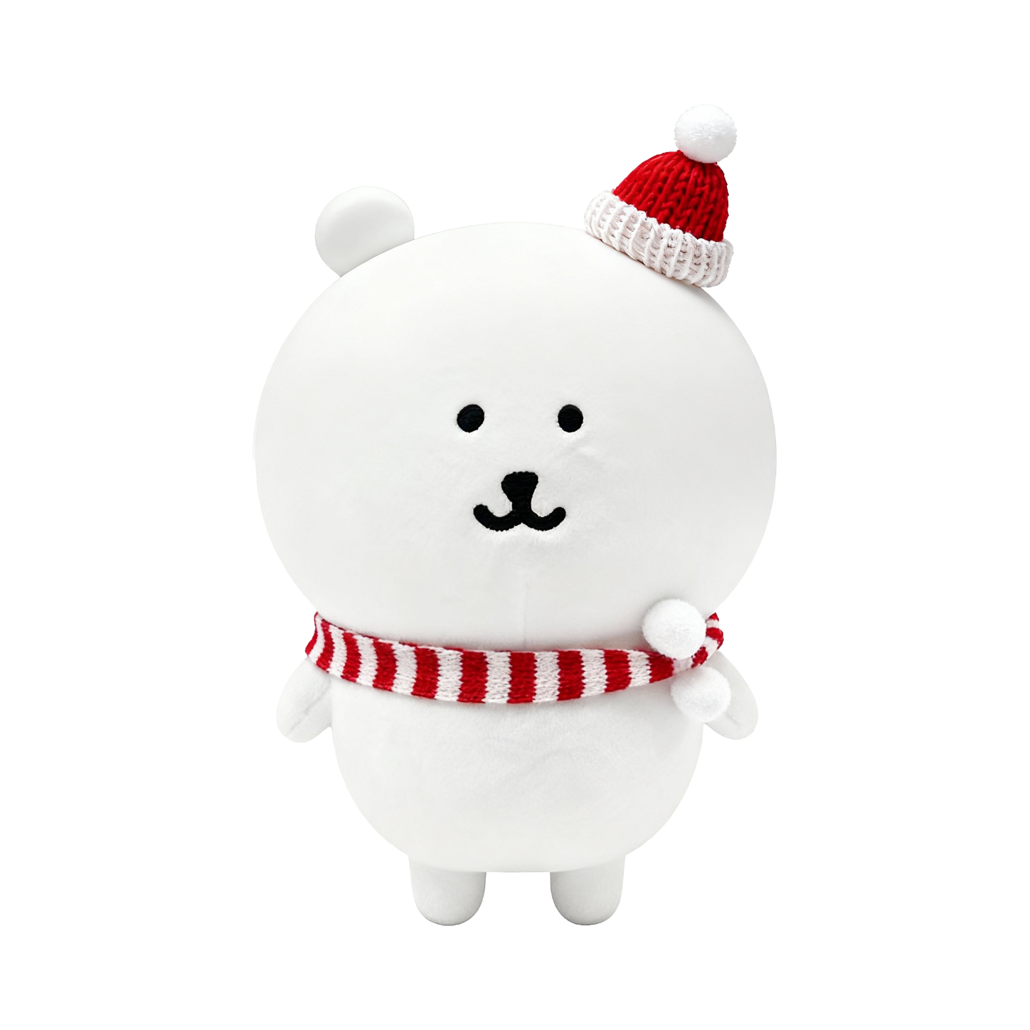 MINISO/名创优品x chiikawa 自嘲熊和朋友们 自嘲熊变装公仔 毛绒玩具 红色条纹围巾