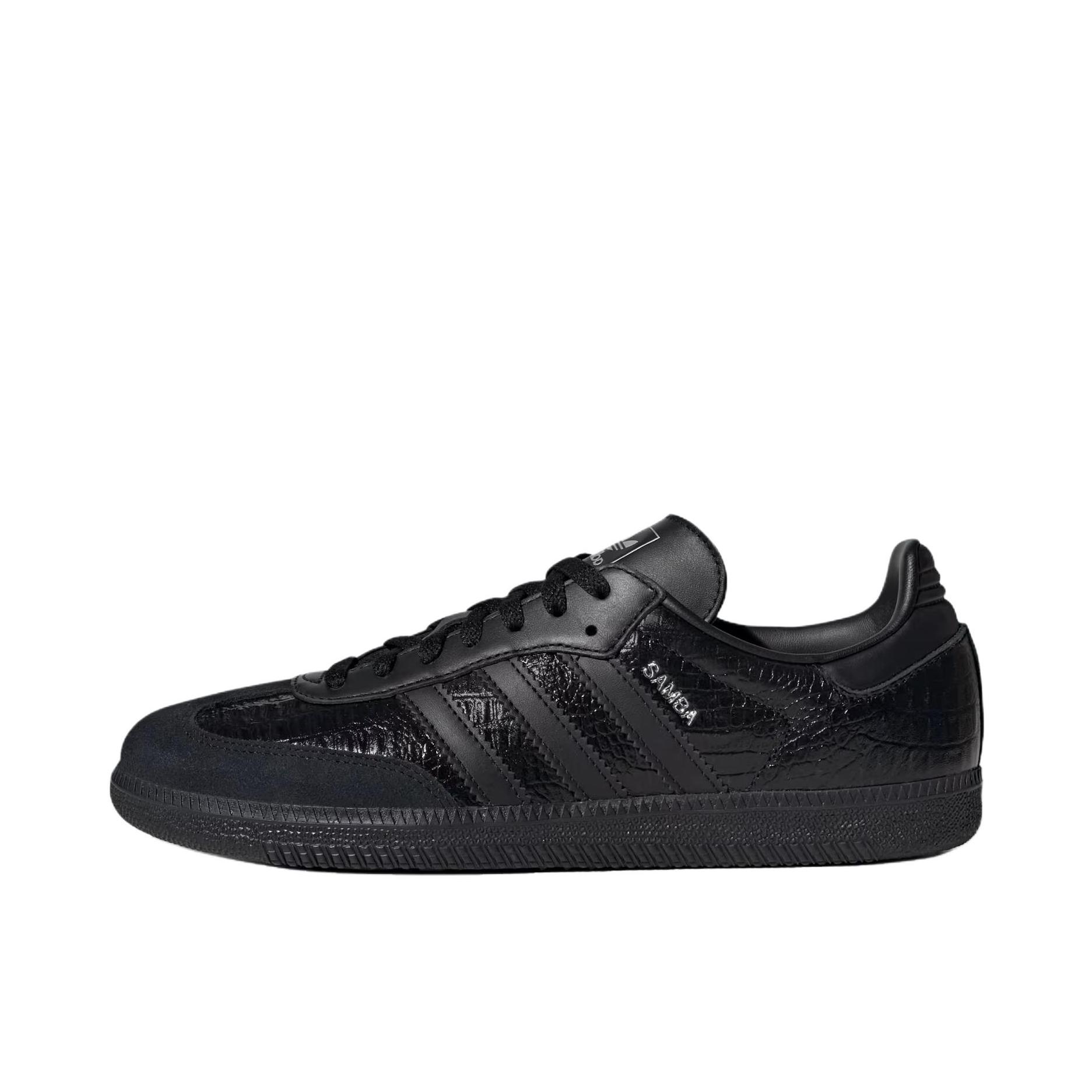 推荐商品：adidas Originals Samba OG T头鞋 板鞋 经典复古舒适百搭耐磨合成革圆头薄底贴合 墨黑色