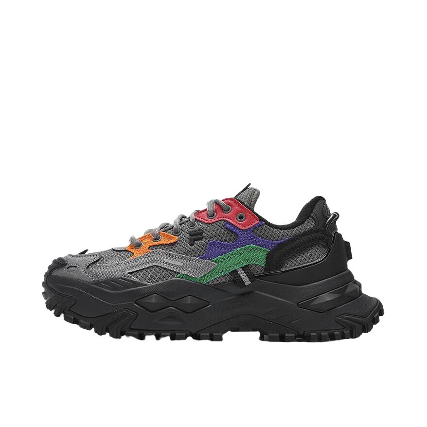 推荐商品：FILA/斐乐 Bianco 硬糖 厚底 防滑耐磨 减震透气 增高鞋 老爹鞋 女款/烟灰色/黑色