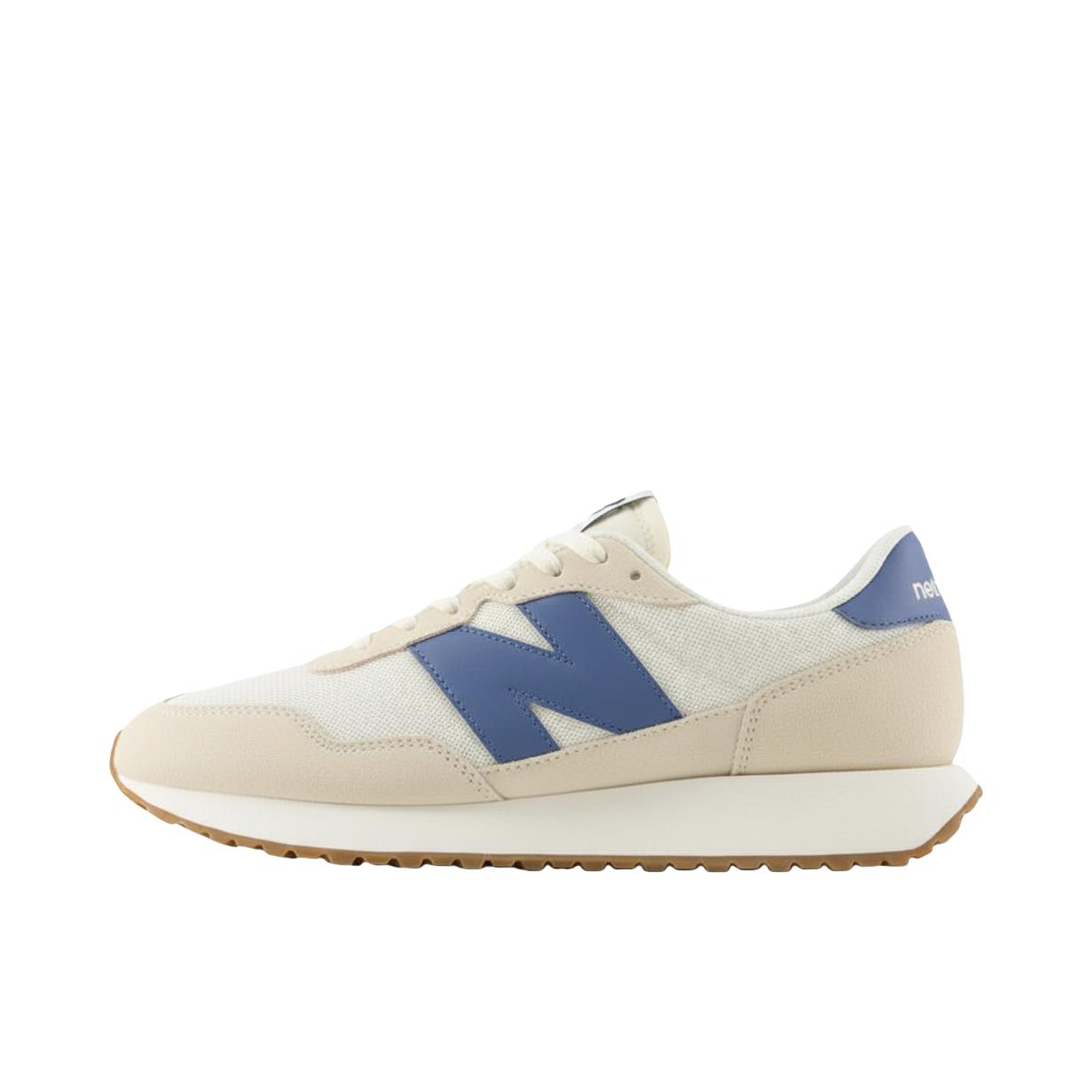 推荐商品：New Balance 237 跑鞋 减震透气防滑耐磨轻便潮流复古织物 D宽/白色/蓝色